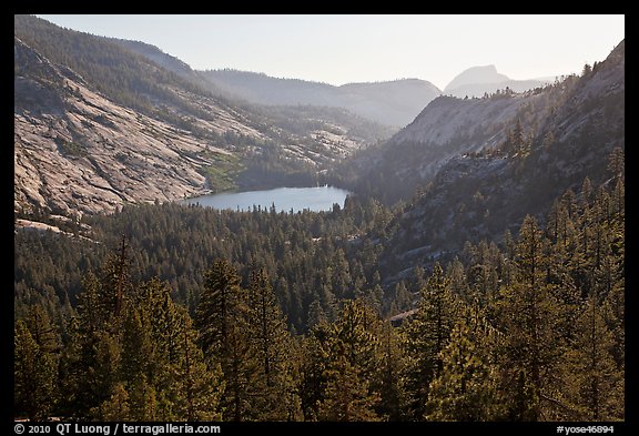 Merced Lake from above. Yosemite National Park (color)