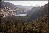 Merced Lake from above. Yosemite National Park, California, USA.