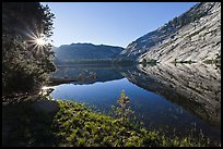 Sunrise, Merced Lake. Yosemite National Park, California, USA. (color)