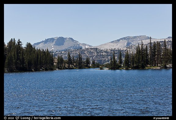 Lower Cathedral Lake. Yosemite National Park (color)