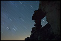 Indian Arch and stars. Yosemite National Park ( color)