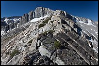 Rocky ridge and North Peak. Yosemite National Park, California, USA. (color)