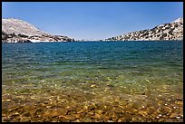 Rocks underneath water, McCabe Pass. Yosemite National Park, California, USA.