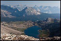 Roosevelt Lake and mountain ranges. Yosemite National Park, California, USA.