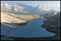 Roosevelt Lake from above, late afternoon. Yosemite National Park, California, USA.