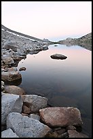 Alpine lake at dawn. Yosemite National Park ( color)