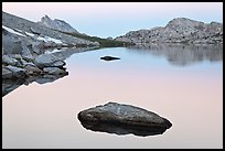 Dawn over Roosevelt Lake. Yosemite National Park, California, USA.