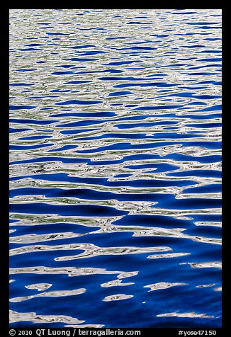 Water abstract with ripples and reflection. Yosemite National Park (color)