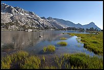 Upper Young Lake and Ragged Peak range. Yosemite National Park, California, USA.