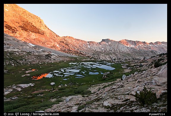 High valley at sunset. Yosemite National Park, California, USA.