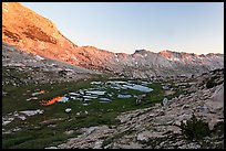 High valley at sunset. Yosemite National Park, California, USA.