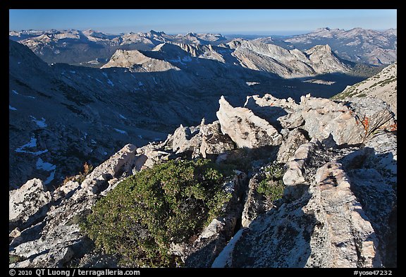 View over northern Yosemite, early morning. Yosemite National Park (color)