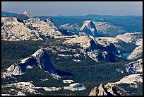 Fairview Dome and Half-Dome from Mount Conness. Yosemite National Park ( color)