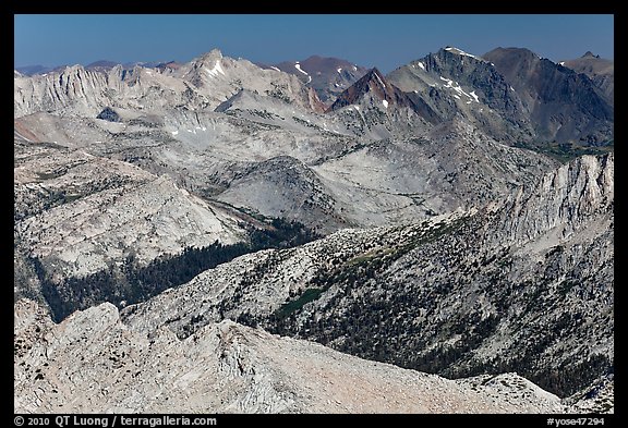 Distant view of Virginia Canyon. Yosemite National Park, California, USA.