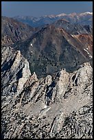 Shepherd Crest and distant mountains. Yosemite National Park ( color)