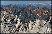 Shepherd Crest seen from Mount Conness. Yosemite National Park ( color)