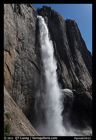 Upper Yosemite Falls, morning. Yosemite National Park (color)