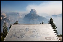 Half Dome intepretive sign. Yosemite National Park ( color)