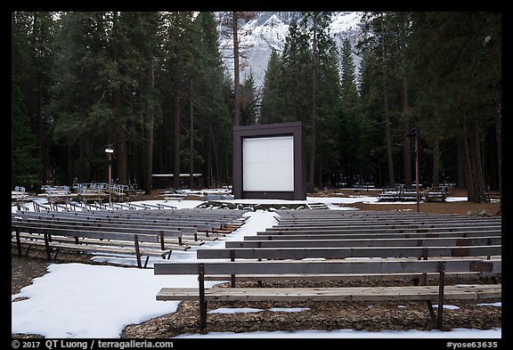 Amphitheater, Lower Pines Campground. Yosemite National Park (color)