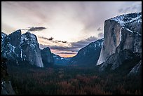 Reverse Tunnel View. Yosemite National Park ( color)