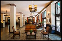 Main lobby, Ahwahnee Hotel. Yosemite National Park, California, USA.