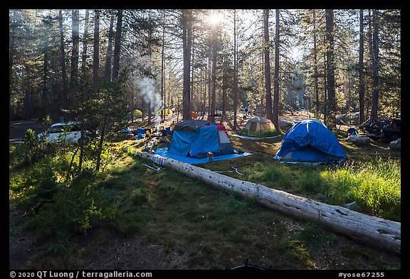 Bridalveil Creek Campground. Yosemite National Park (color)