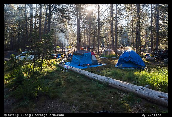 Bridalveil Creek Campground. Yosemite National Park, California, USA.