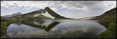 Upper Gaylor Lake. Yosemite National Park (Panoramic color)