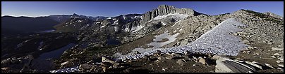 High Sierra scenery with lakes and high peaks. Yosemite National Park, California, USA.