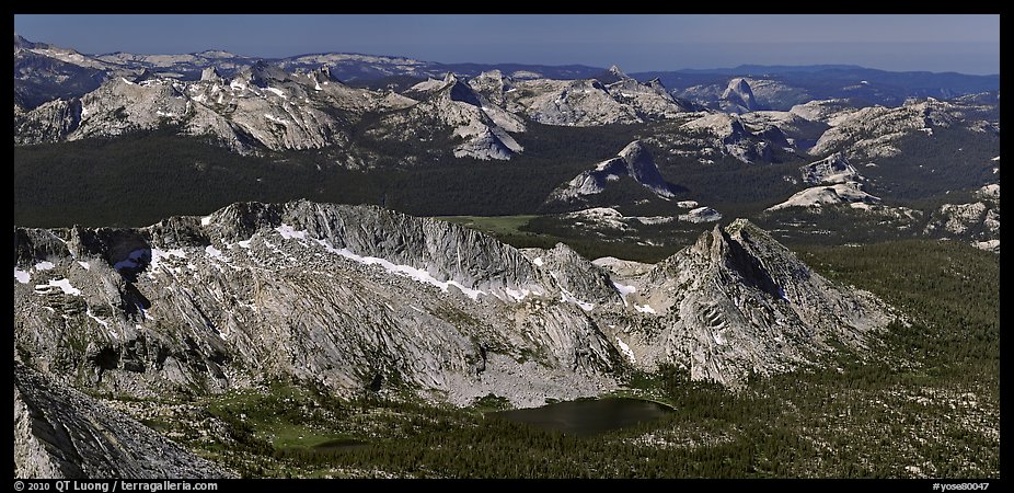 High Yosemite country from above. Yosemite National Park (color)