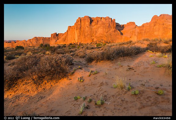 Great Wall at sunrise. Arches National Park (color)