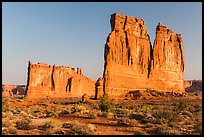 Tower of Babel and Organ at sunrise. Arches National Park ( color)