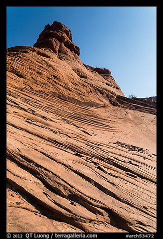 Sandstone swirls. Arches National Park, Utah, USA.