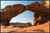 Broken Arch from the back. Arches National Park, Utah, USA. (color)
