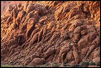 Jumble of boulders on slope. Arches National Park ( color)