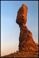 Balanced Rock (size of three school busses). Arches National Park, Utah, USA. (color)