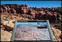 Interpretive sign, Fiery Furnace. Arches National Park ( color)
