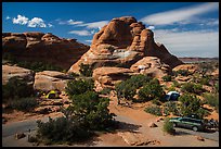 Devils Garden Campground. Arches National Park, Utah, USA. (color)