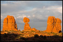 Balanced rock and fins. Arches National Park ( color)