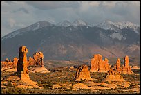 Fins and La Sal mountains. Arches National Park ( color)