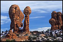 Balanced formations in Garden of Eden. Arches National Park ( color)