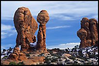 Balanced formations in Garden of Eden. Arches National Park, Utah, USA.