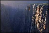 Narrows at sunset, North rim. Black Canyon of the Gunnison National Park ( color)