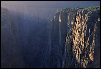 Narrows at sunset, North rim. Black Canyon of the Gunnison National Park, Colorado, USA.