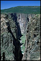 The Narrows, North rim. Black Canyon of the Gunnison National Park, Colorado, USA. (color)