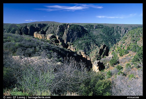 View from North rim. Black Canyon of the Gunnison National Park (color)