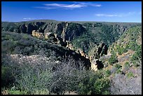 View from North rim. Black Canyon of the Gunnison National Park, Colorado, USA. (color)