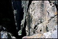 View down side canyon. Black Canyon of the Gunnison National Park, Colorado, USA. (color)