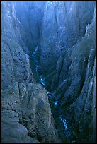 The Narrows seen from Chasm view, North rim. Black Canyon of the Gunnison National Park, Colorado, USA. (color)