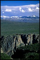 canyon from  North vista trail. Black Canyon of the Gunnison National Park, Colorado, USA.